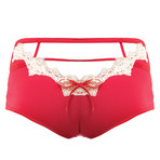 Opulent Lace Short // Berry Red (XS)