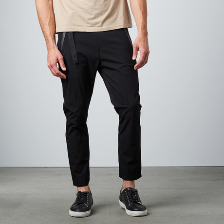 Strapped Cropped Chino // Black (S)
