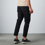 Strapped Cropped Chino // Black (M)