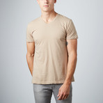V-Neck Essential Tees Earth Pack // Tan + Olive + Taupe // Pack of 3 (XL)