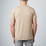 V-Neck Essential Tees Earth Pack // Tan + Olive + Taupe // Pack of 3 (M)