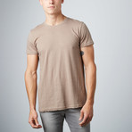 Crewneck Essential Tees Earth Pack // Tan + Olive + Taupe // Pack of 3 (L)