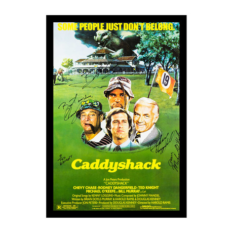 Caddyshack Signed Movie Poster