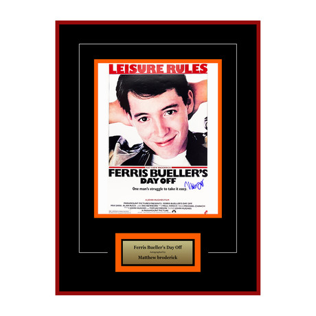 Ferris Bueller's Day Off Signed Movie Poster