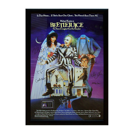 Beetlejuice Signed Movie Poster