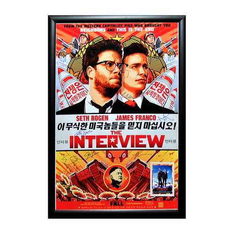 The Interview Signed Movie Poster
