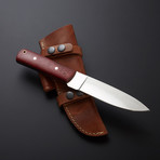 D2 Camp Mate Red Micarta Hunter