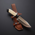 D2 Camper Textured Bone Micarta Knife