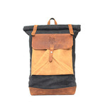 Lundy Rolltop Backpack // Blue