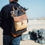 Lundy Rolltop Backpack // Blue