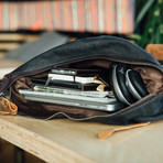 Lundy Rolltop Backpack // Blue