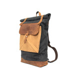 Lundy Rolltop Backpack // Blue