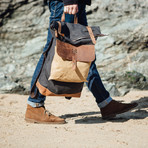 Lundy Rolltop Backpack // Blue