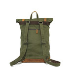 Lundy Rolltop Backpack // Olive