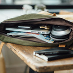 Lundy Rolltop Backpack // Olive