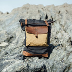 Lundy Rolltop Backpack // Blue