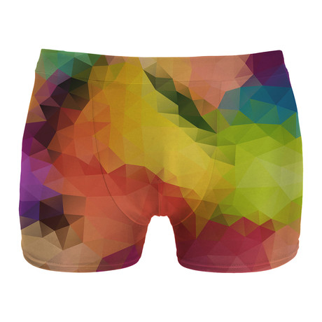 Colorful Geometric Boxer Brief // Multi (S)