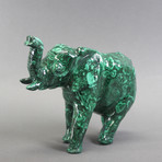 Malachite Elephant Carving