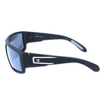 Thick Rim Blocky Sport Sunglasses // Black