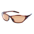 Angled Sport Sunglasses // Brown