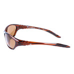 Angled Sport Sunglasses // Brown