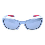 Chiseled Sport Sunglasses // Silver