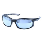 Chiseled Sport Sunglasses // Black + Mirror