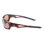 Angled Square Sport Sunglasses // Brown