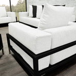 Nubis // Loveseat // Black (Black + Black)