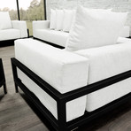 Nubis // Loveseat // Black (Black + Black)