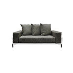 Nubis // Loveseat // White (Black + Black)