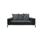 Nubis // Loveseat // White (Black + Black)