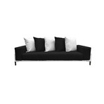 Nubis // Sofa // White (Black + Black)