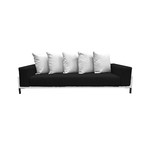 Nubis // Sofa // White (Black + Black)