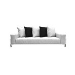 Nubis // Sofa // White (Black + Black)