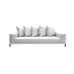 Nubis // Sofa // White (Black + Black)