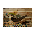 Cali Day // Pine Wood (60"W x 40"H x 1.5"D)