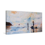 Dusk Paddling // Canvas (60"W x 30"H x 1.5"D)