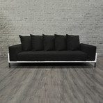 Nubis // Sofa // White (Black + Black)