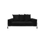 Nubis // Loveseat // White (Black + Black)