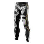 DNAmic Compression Long Tights // Leviathan + Black (Small)