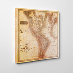 Map of North and South America // 1813 (Vintage Print)