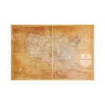 Map of the United States of America // 1877 (Vintage Print)