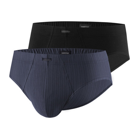 Brief // Black + Gray // Pack of 2 (S)