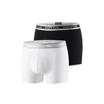 Boxer // Black + White // Pack of 2 (S)