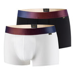 Hot Push Up Trunk // Black + White // Pack of 2 (2XL)