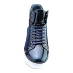 Douglas Patent High-Top Sneaker // Navy (US: 9.5)