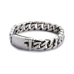 Artillery Steel Bracelet // Polished Silver