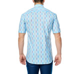 Broadway Boogie-Woogie Short-Sleeve Button-Up Shirt // Light Blue (S)
