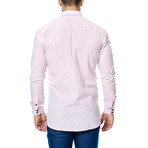 Marled Long-Sleeve Button-Up // Pink (S)